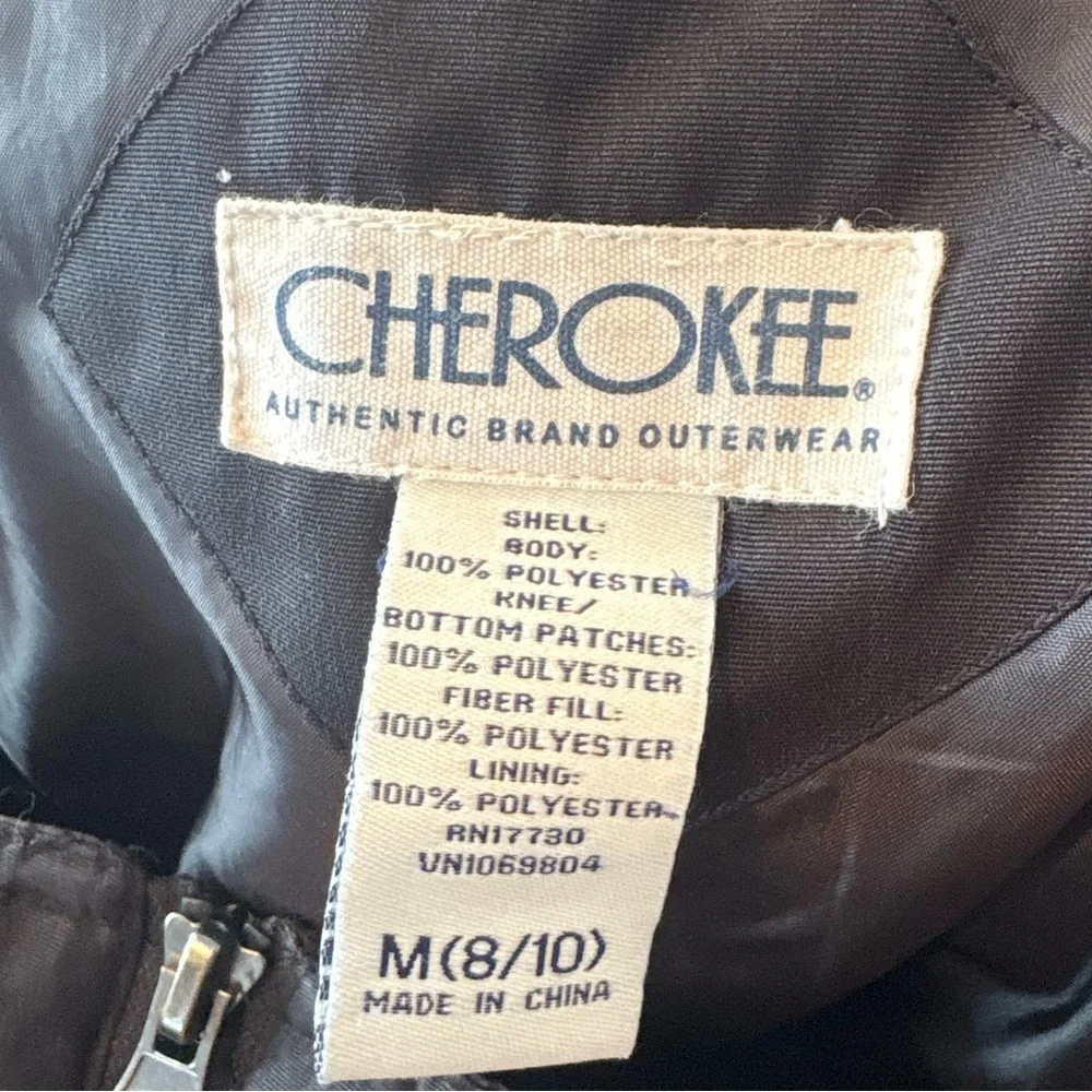 Cherokee Black Snow Overalls Size Medium‎